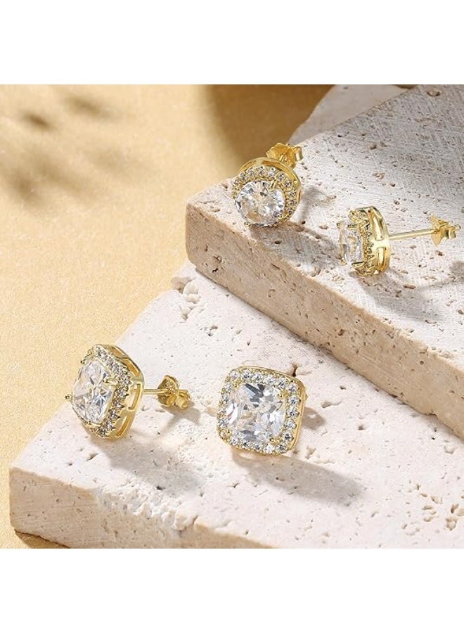 Ucanbe Fashion Minimalist Round Zircon Stud Earrings | Elegant & Versatile Jewelry - Image 2